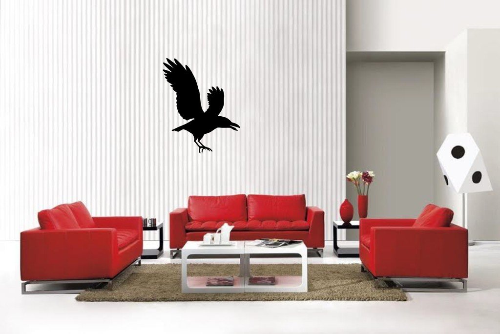 Picniva Crow Style2A Decal Sticker for Truck Notebook