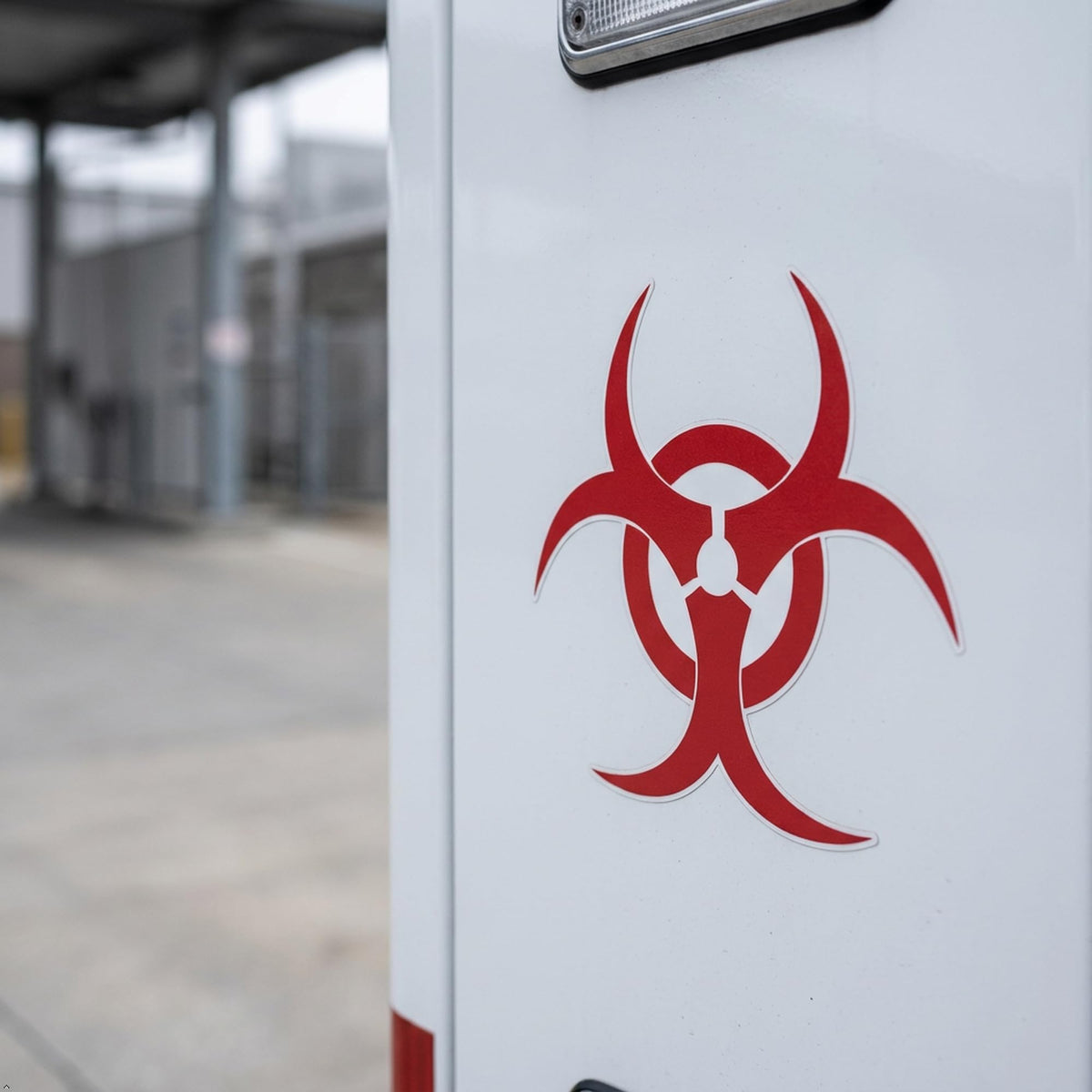 Decaltor Biohazard Symbol Vinyl Decal for Car Windows, Garage Decor