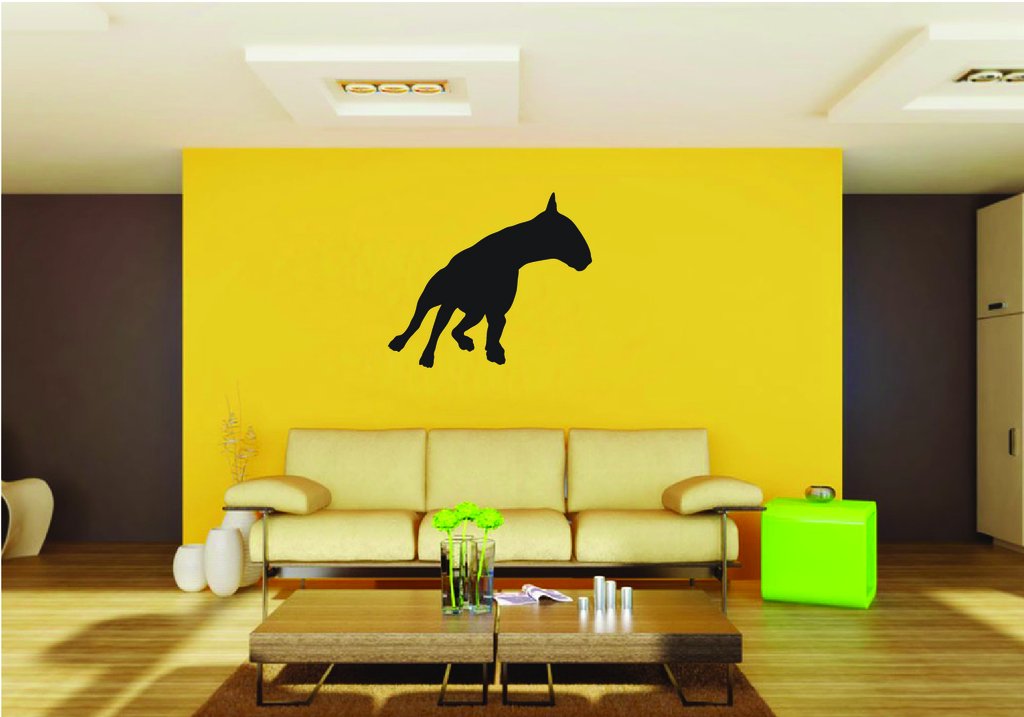 Picniva Bull Terrier Dog Style 19 Removable Vinyl Wall Decal