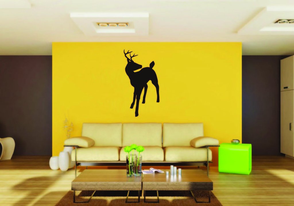 Picniva Deer Buck Style 35a Removable Vinyl Wall Decal