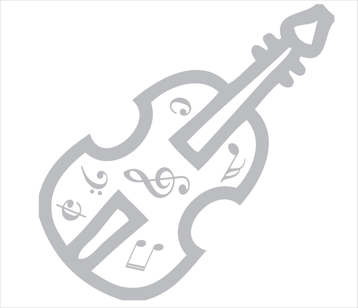 Picniva Violin Music Notes Wall Decal for Musicians