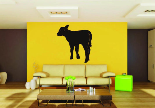 Picniva Cow Sty84 Vinyl Wall Decal, Approx 22 x 24.2 in, Removable