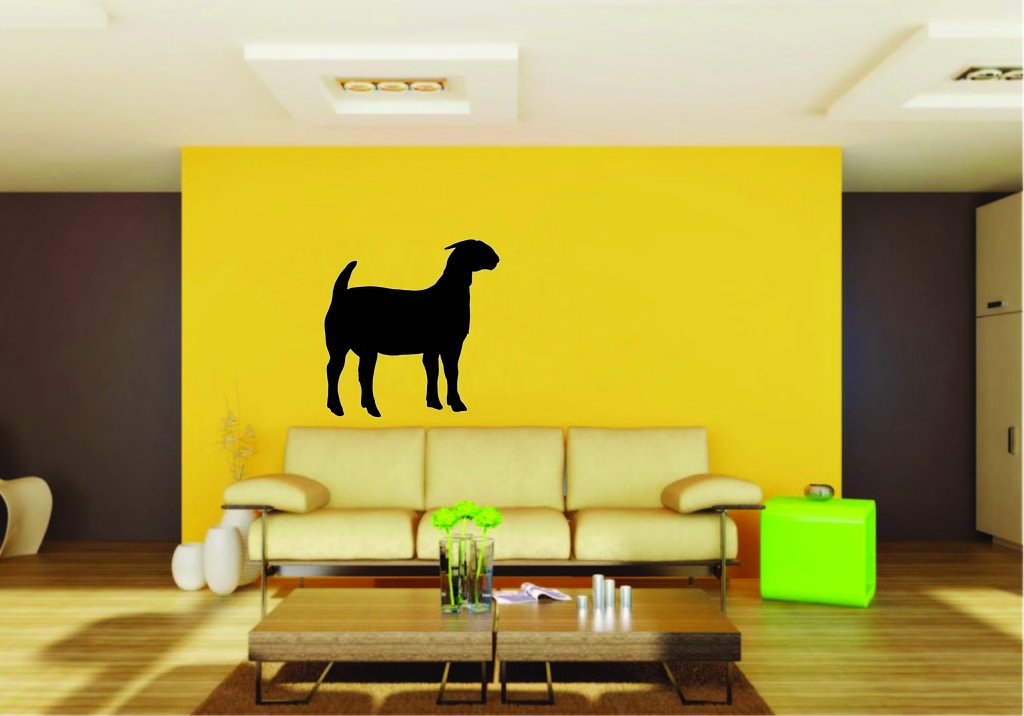 Picniva Boer Goat Sty7a Vinyl Wall Decal, Removable, Home Decor