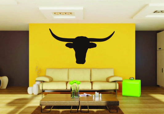 Picniva Cattle Sty6 Vinyl Wall Decal, Approx 22 x 13.2 in, Removable