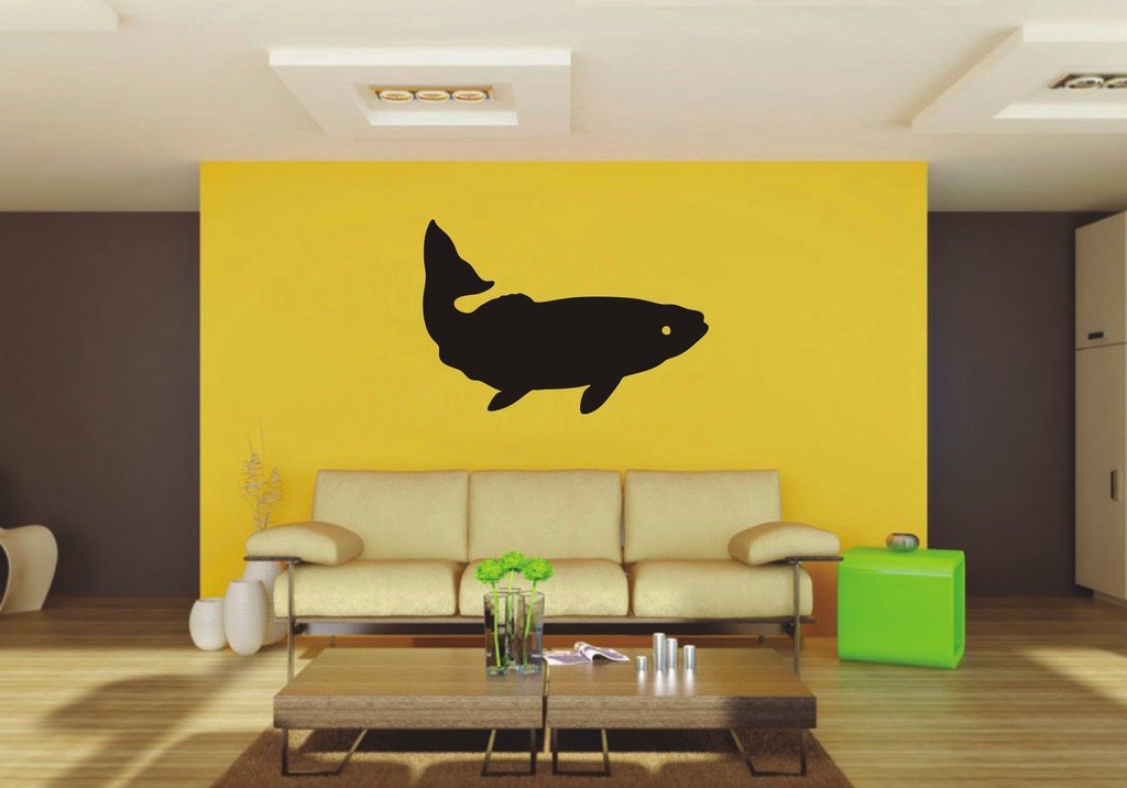 Picniva Golden Trout Vinyl Wall Decal, Approx 32.26 x 22 in, Removable