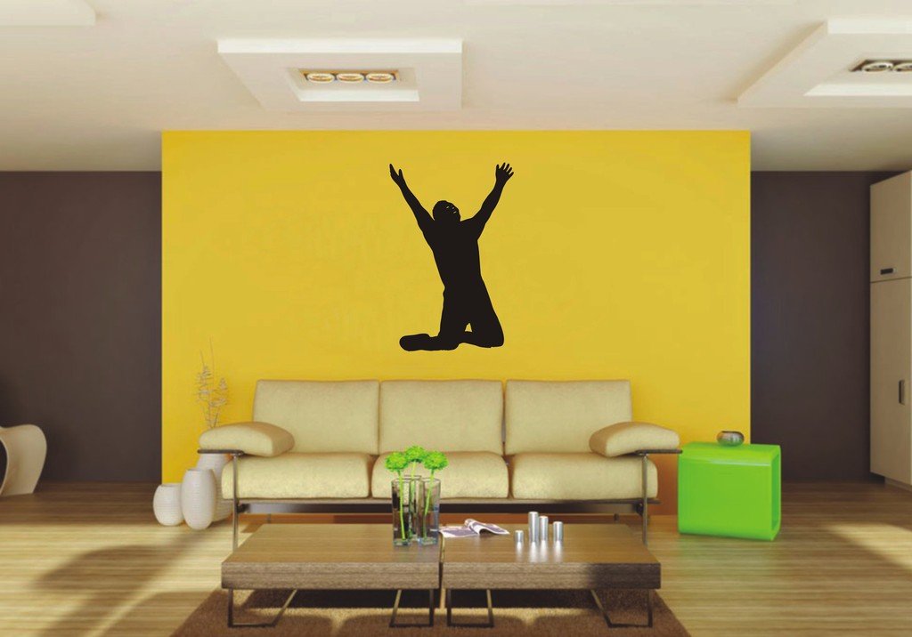 Picniva Man Sty17 Vinyl Wall Decal, Approx 22 x 33.56 in, Removable