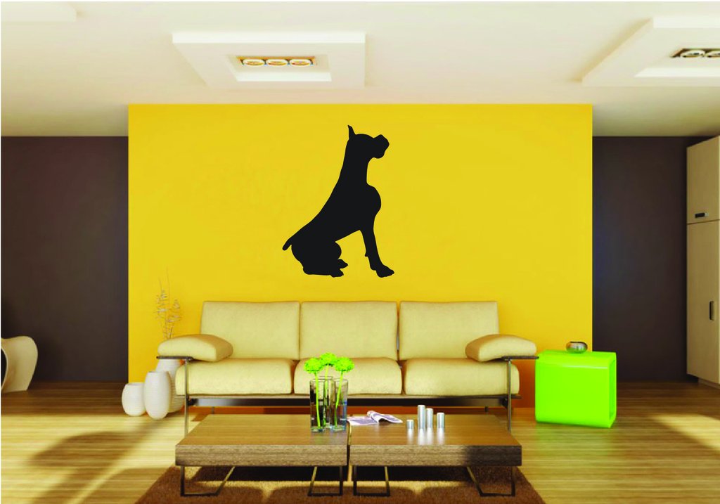 Picniva Boxer Dog Style 3 Removable Vinyl Wall Decal