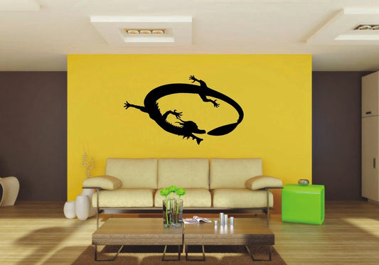 Picniva 22x12.81 East Dragon Style 18 Vinyl Wall Decal Fantasy Decor