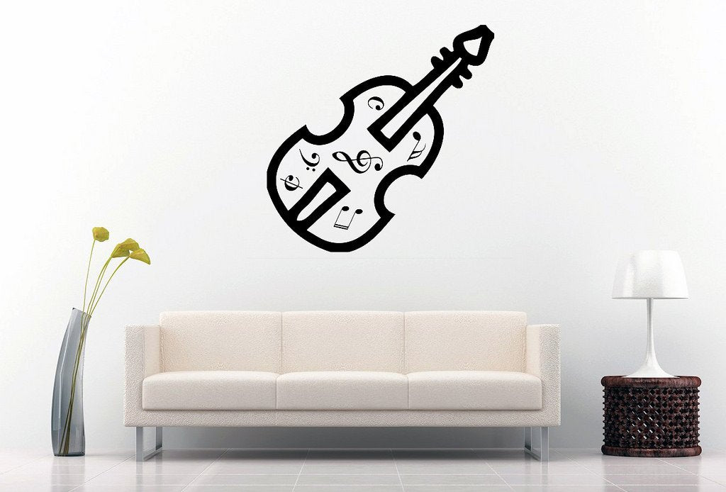 Picniva Violin Music Notes Wall Decal for Musicians