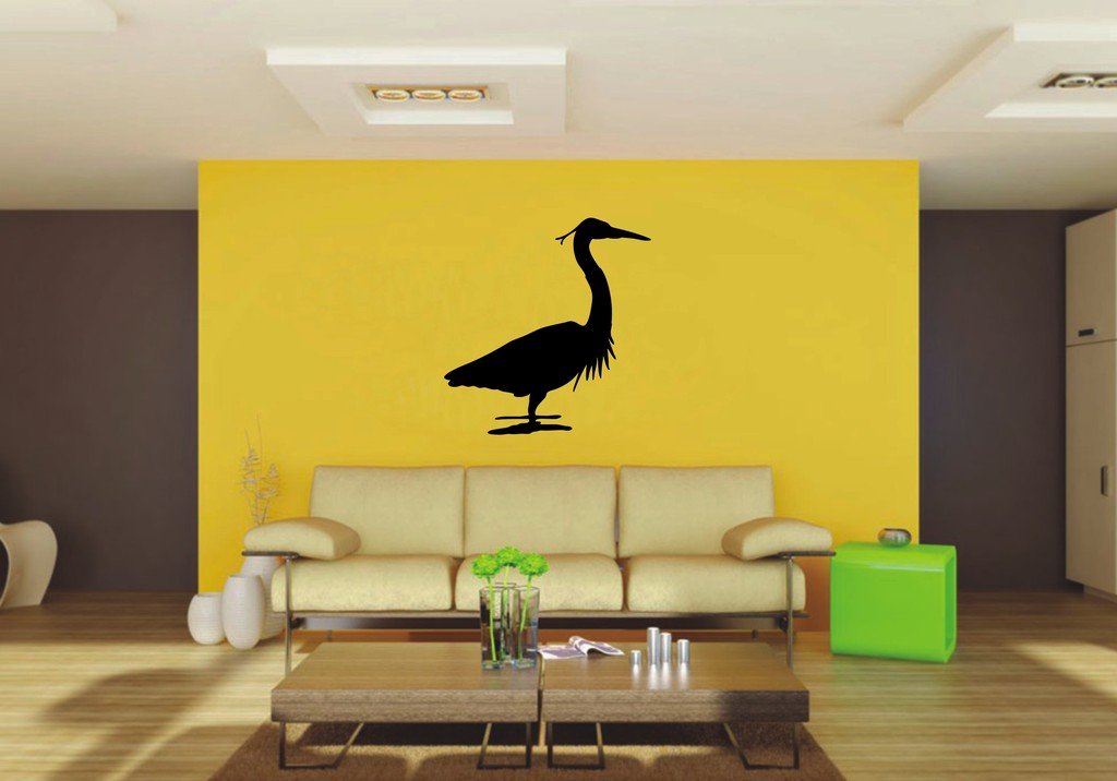 Picniva Crane Sty3 Vinyl Wall Decal, Approx 22 x 23.07 in, Home Decor