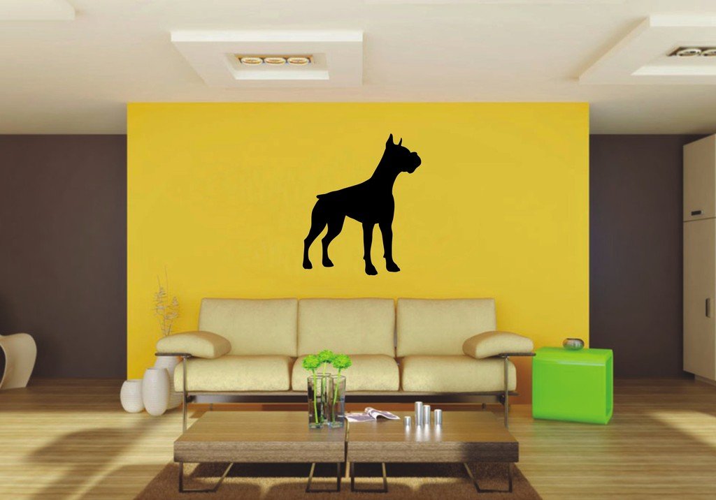 Picniva 22x26.36 Boxer Style 1 Vinyl Wall Decal Dog Breed