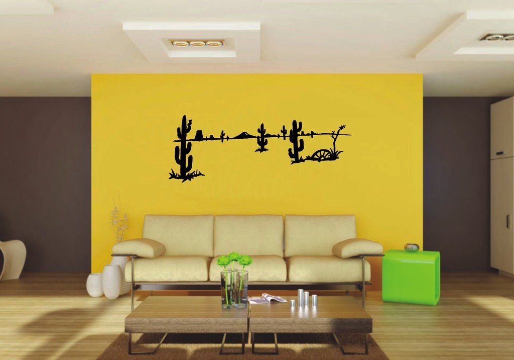 Picniva 22x8.12 Desert Style 1 Vinyl Wall Decal Nature