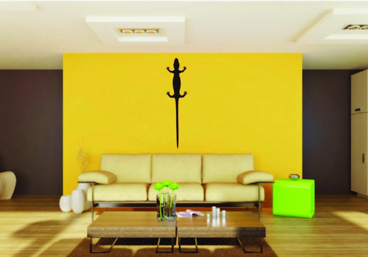 Picniva Gecko Sty4 Vinyl Wall Decal, Approx 22 x 88 in, Removable