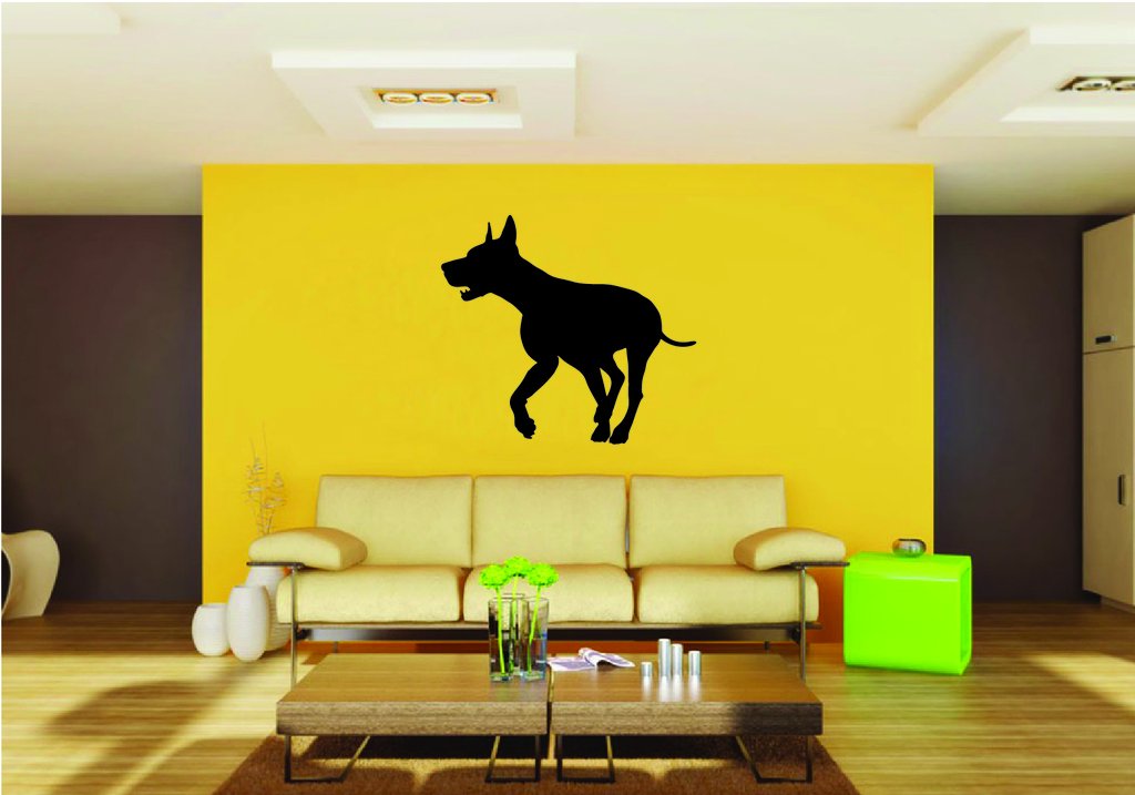 Picniva Doberman Dog Style 5a Removable Vinyl Wall Decal