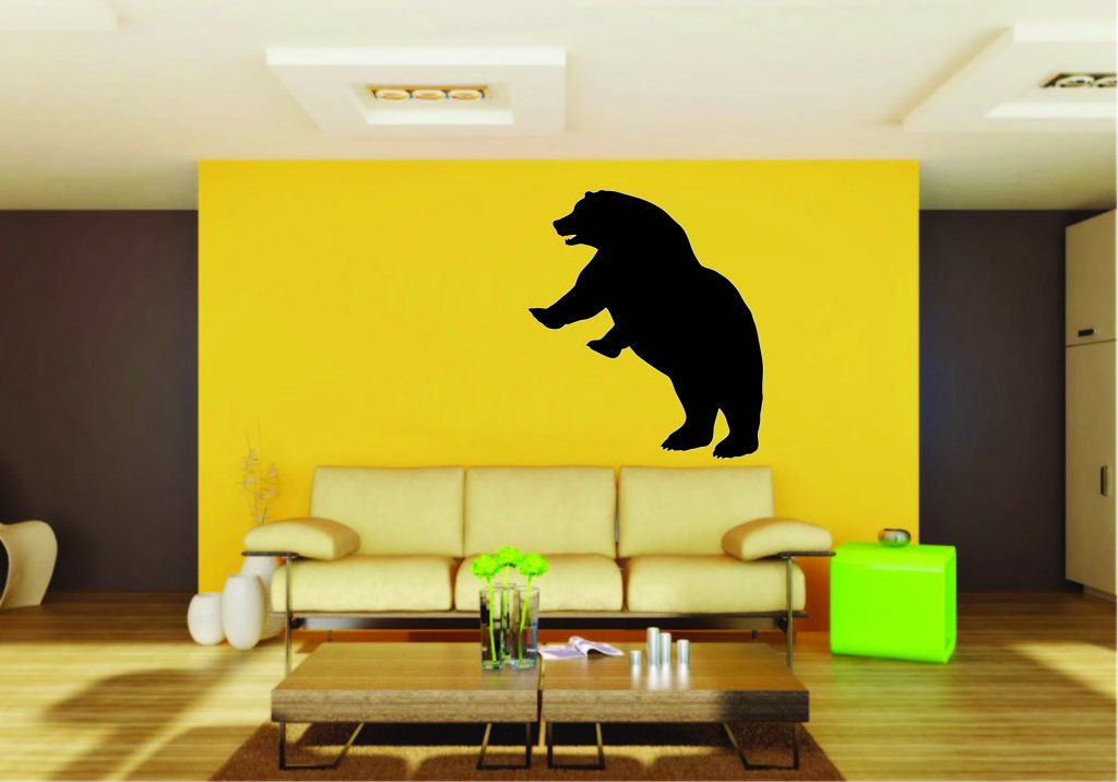 Picniva Bear Sty20 Vinyl Wall Decal, Approx 22 x 24.76 in, Removable