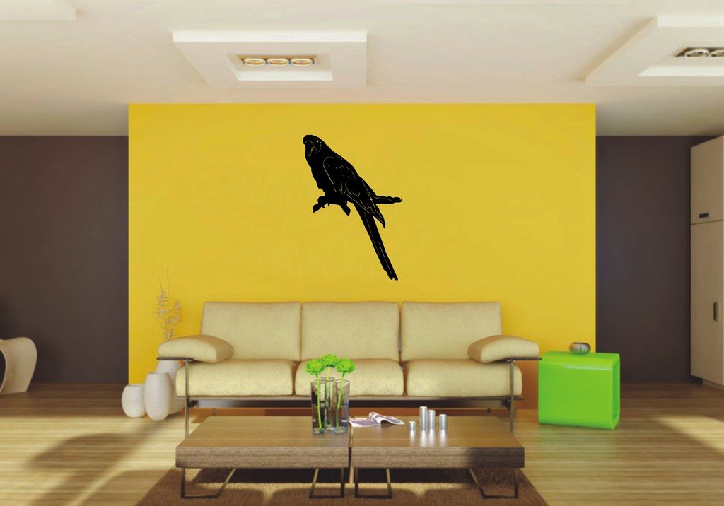 Picniva Parrot Sty1 Vinyl Wall Decal, Approx 22 x 32.26 in, Removable