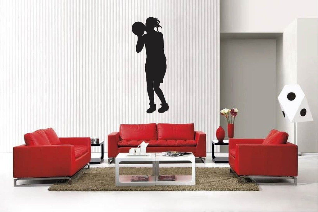 Picniva Basketball Style 4 Removable Vinyl Wall Decal, 22 x 52.8 in