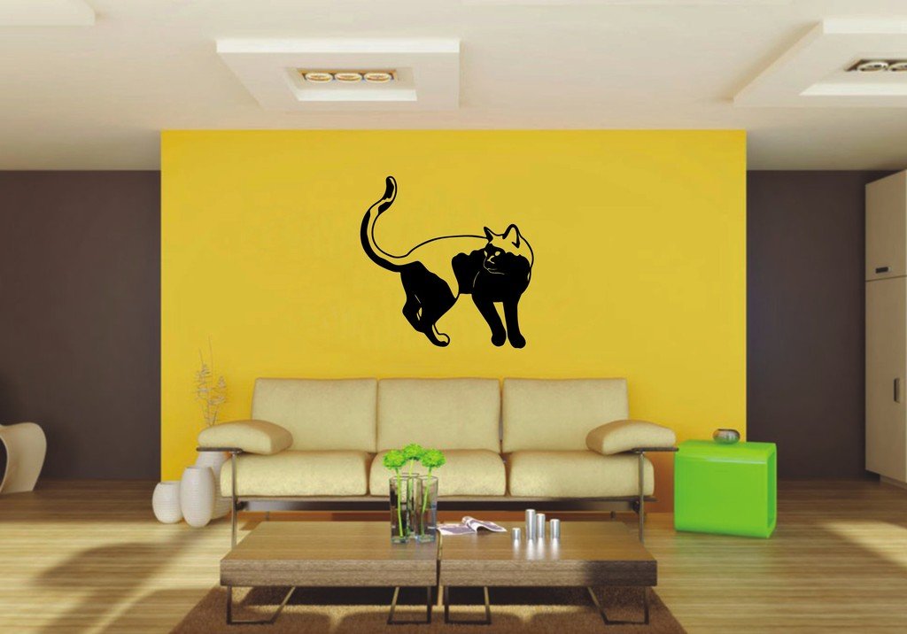 Picniva 22x21.87 Cat Style 25 Vinyl Wall Decal Breed
