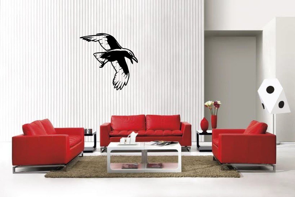 Picniva Crow Style7 Decal Sticker for Truck Notebook