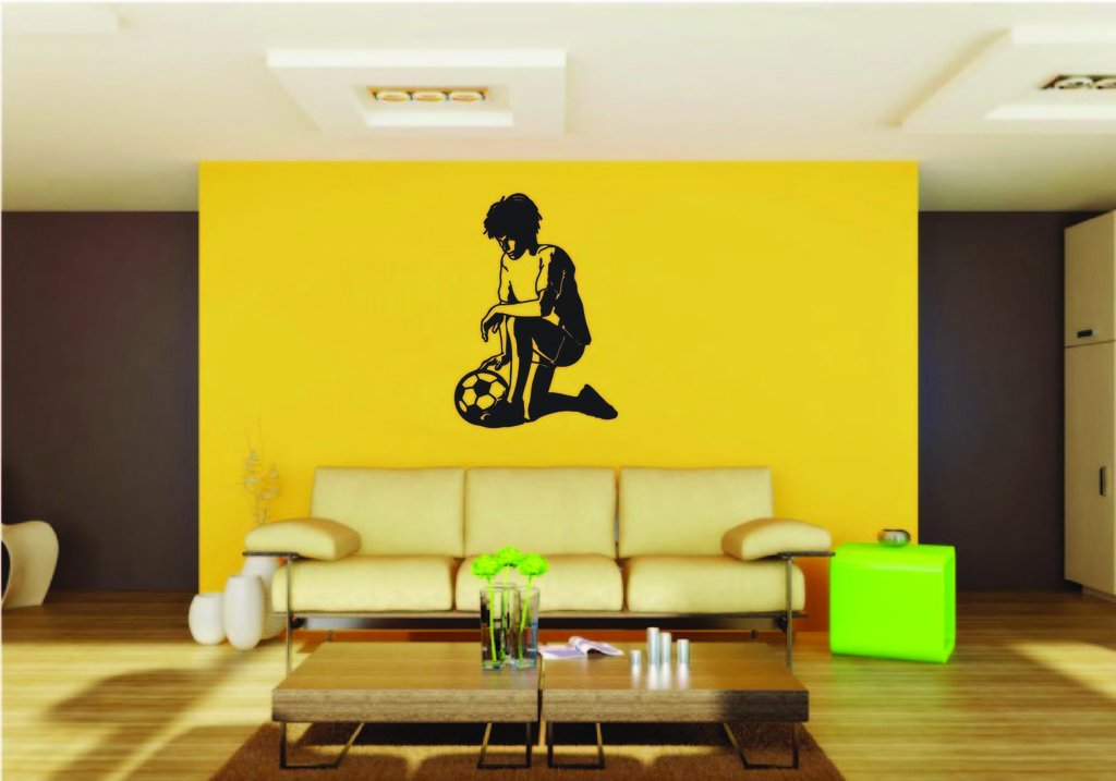 Picniva Soccer Boy Style 11 Removable Vinyl Wall Decal