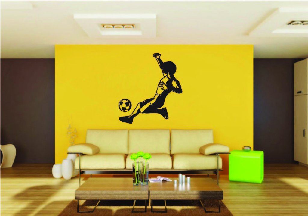 Picniva Soccer Boy Style 20 Removable Vinyl Wall Decal