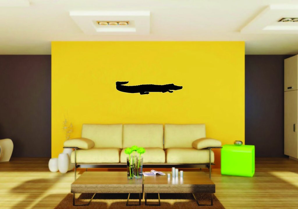 Picniva Alligator Style 4a Removable Vinyl Wall Decal