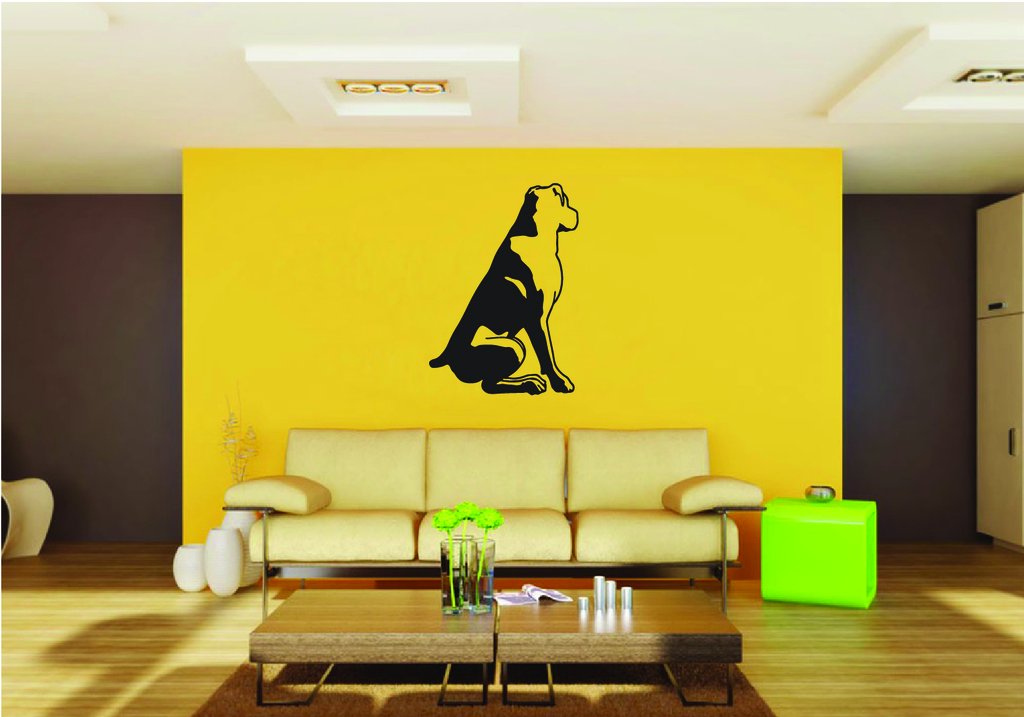 Picniva Rottweiler Dog Style 7 Removable Vinyl Wall Decal