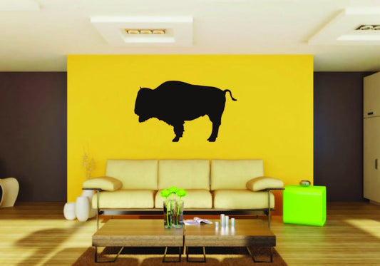 Picniva Bison Sty1a Vinyl Wall Decal, Approx 22 x 13.2 in, Removable
