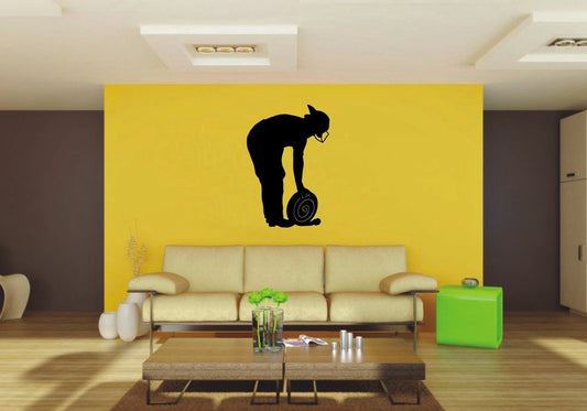 Picniva 22x32.63 Fireman Style 60 Vinyl Wall Decal Firefighter