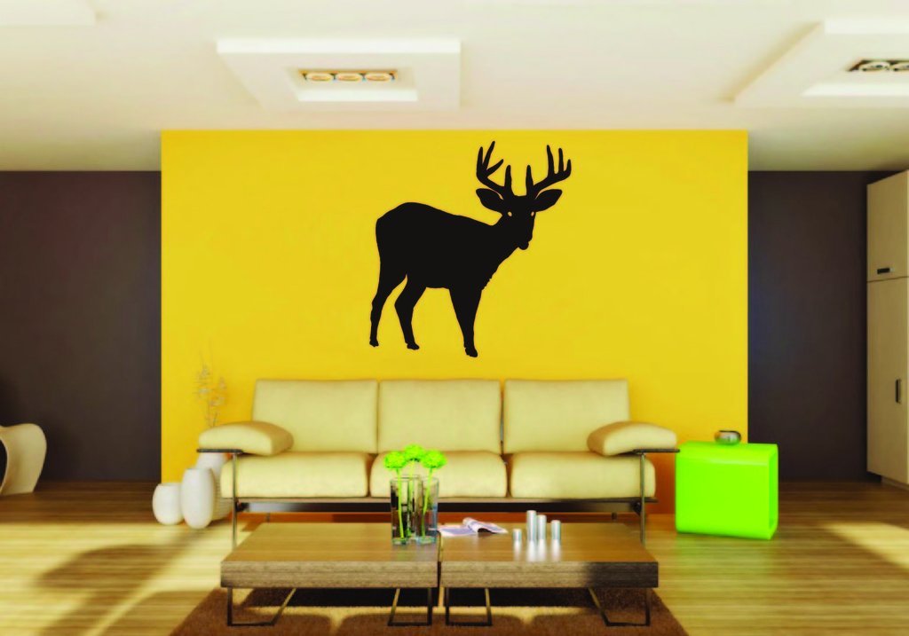 Picniva Deer Buck Style 7 Removable Vinyl Wall Decal