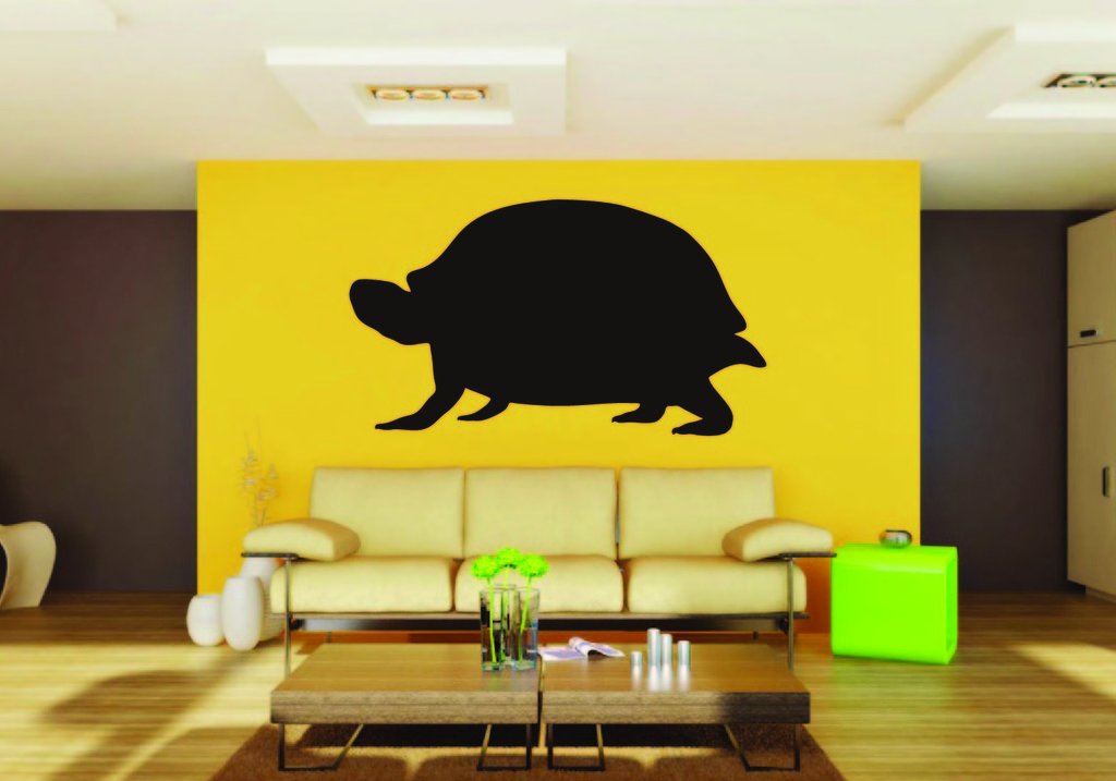 Picniva Box Turtle Sty3 Vinyl Wall Decal, Approx 22 x 13.2 in, Removable