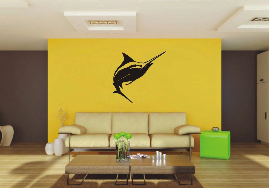 Picniva Marlin Sty4 Vinyl Wall Decal, Removable, Home Decor