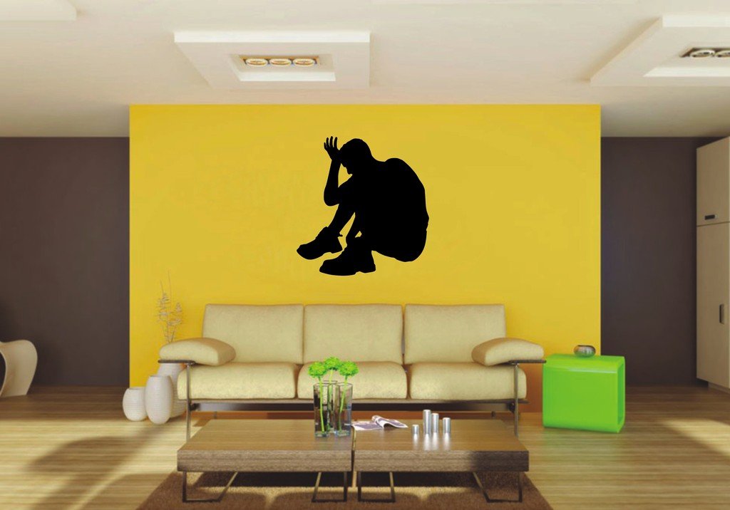 Picniva Sitting Style 12 Wall Decal Figure Silhouette Decor