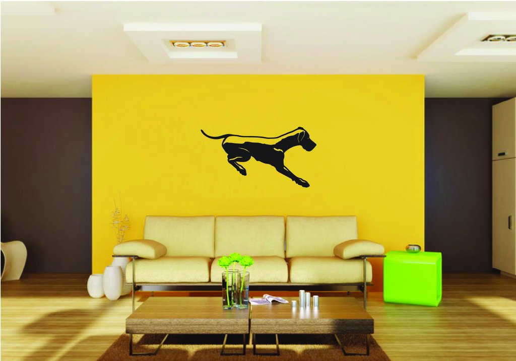 Picniva Great Dane Dog Style 3 Removable Vinyl Wall Decal