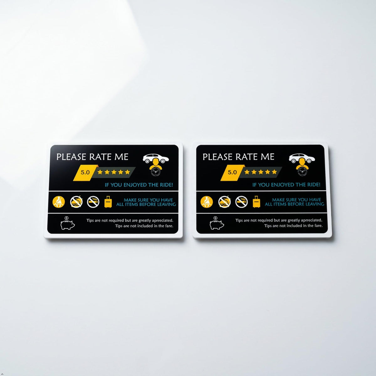 Picniva Please Rate Me Taxi Decal, 9 x 22 in