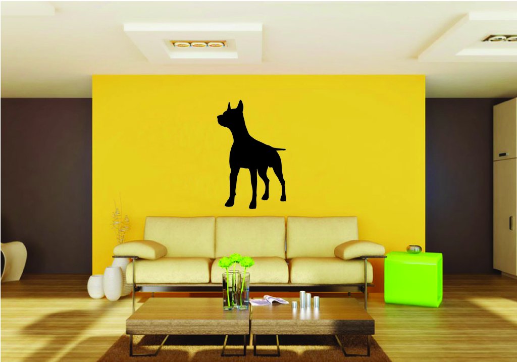 Picniva Doberman Dog Style 1a Removable Vinyl Wall Decal