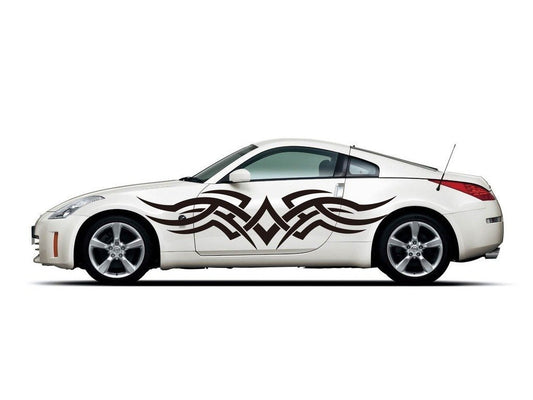Picniva sty421 Car Body Side Stripes Vinyl Graphics Sticker Decals 2 Pcs