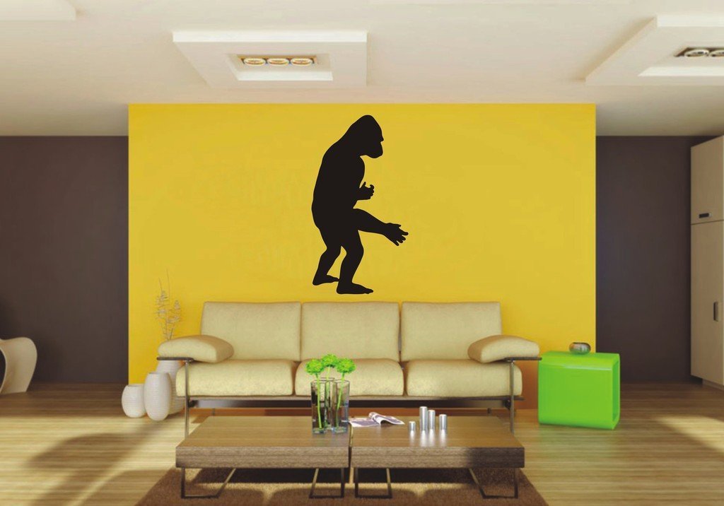 Picniva Gorilla Sty8 Vinyl Wall Decal, Approx 22 x 40.73 in, Removable