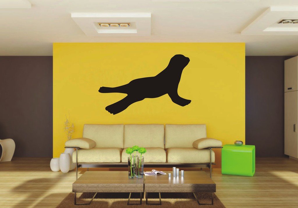 Picniva Seal Pup Sty1 Vinyl Wall Decal, Approx 22 x 14.34 in, Removable