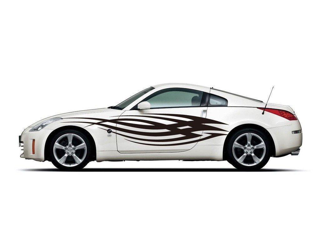 Picniva Style 280 Racing Side Stripe Vinyl Decals, 11 x 50 in, 2 Pc