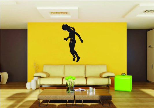 Picniva Soccer Girl Style 22 Removable Vinyl Wall Decal