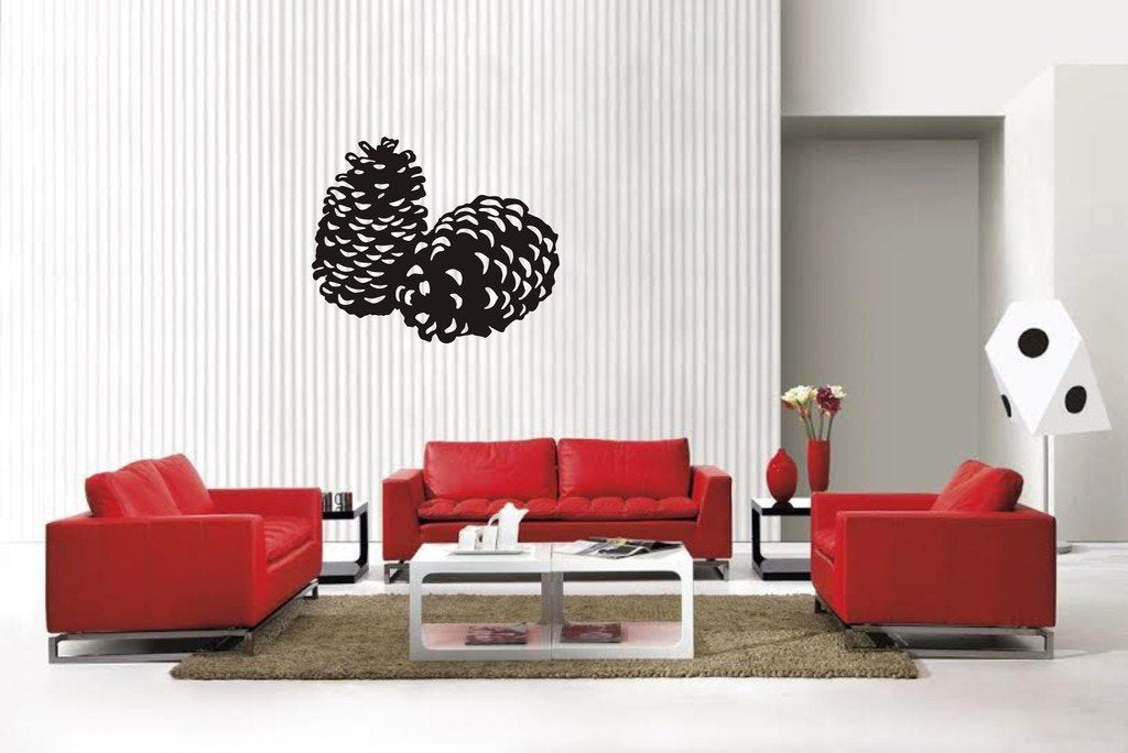 Picniva Pine Cones Style1 Wall Decal Removable Home Decor