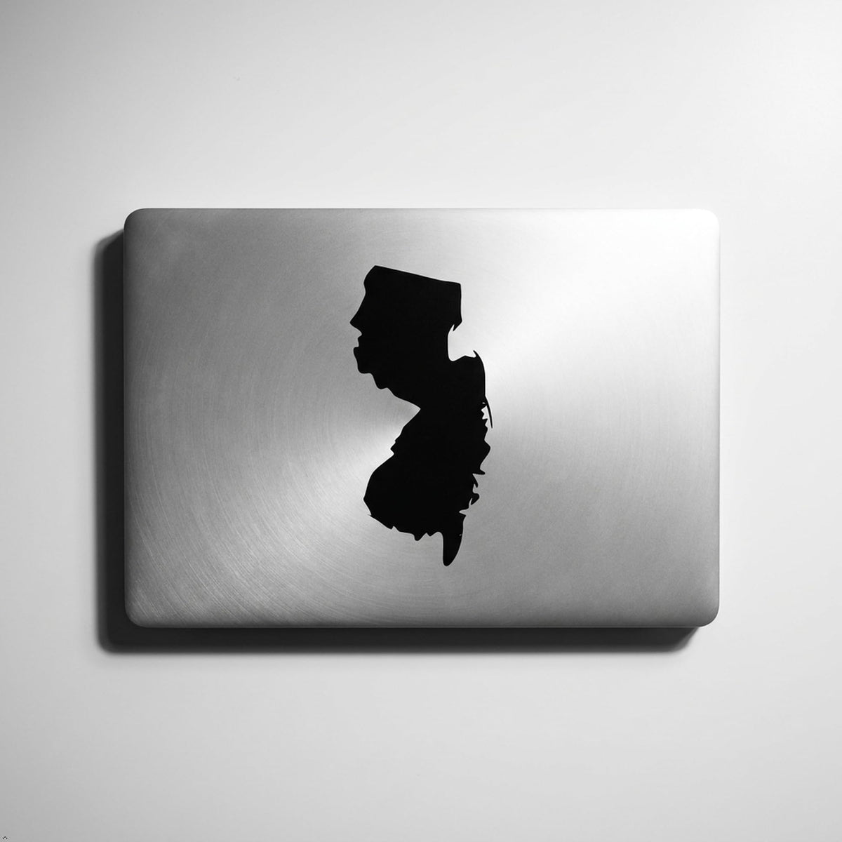 Picniva Black New Jersey NJ 3 Inch Map Vinyl Car Decal Sticker Vehicle Auto - Color: black - Size: 3 inches
