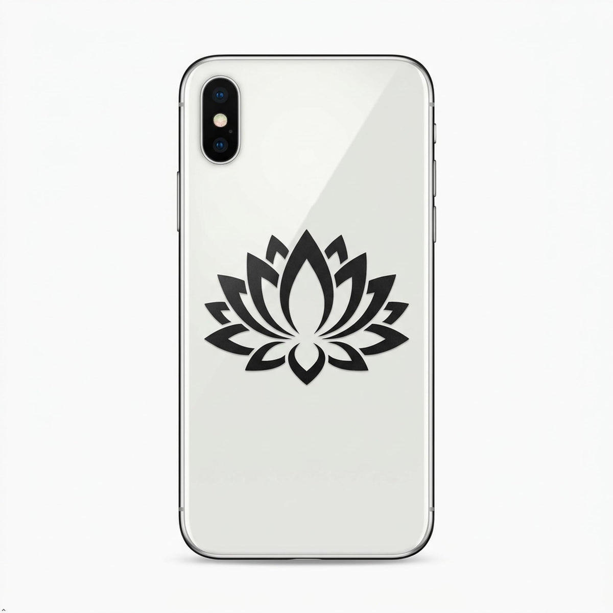 Decaltor Lotus Flower #2 5 in Vinyl Decal Laptop Bumper Wall