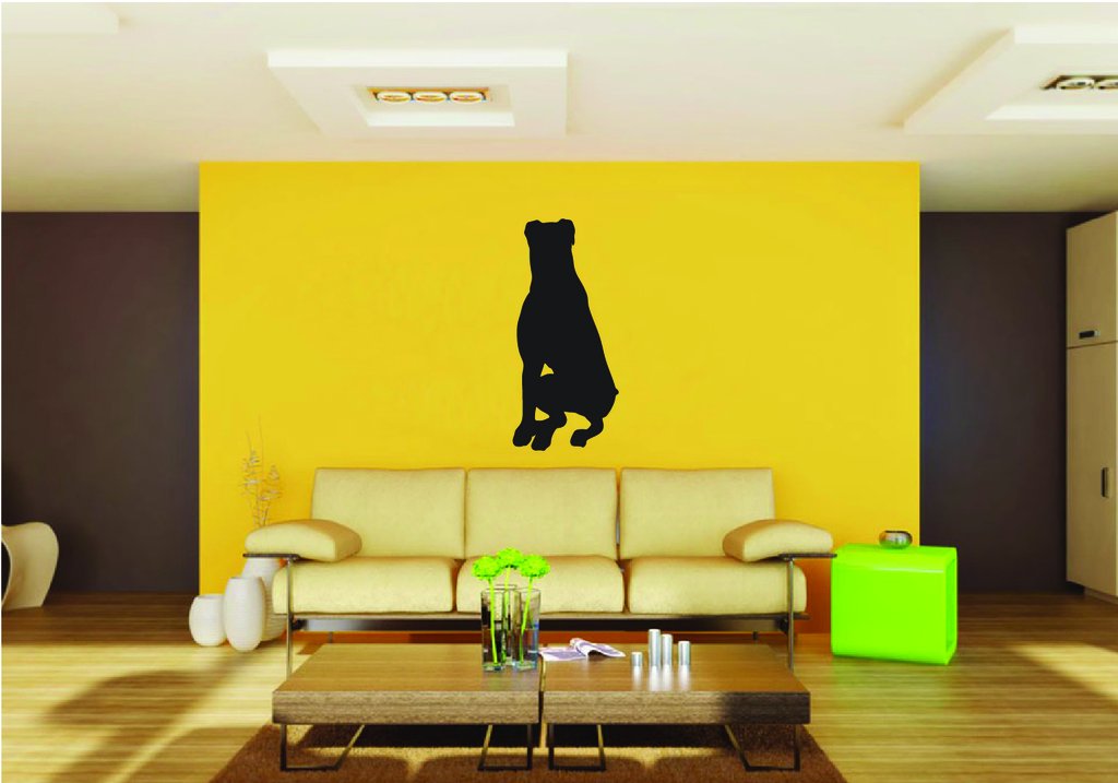 Picniva Rottweiler Dog Style 14a Removable Vinyl Wall Decal