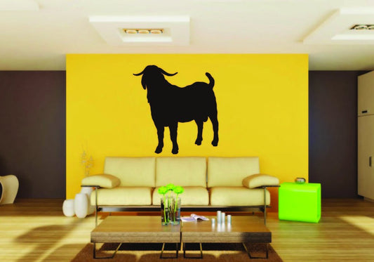 Picniva Boer Goat Sty1a Vinyl Wall Decal, Approx 22 x 24.2 in, Removable