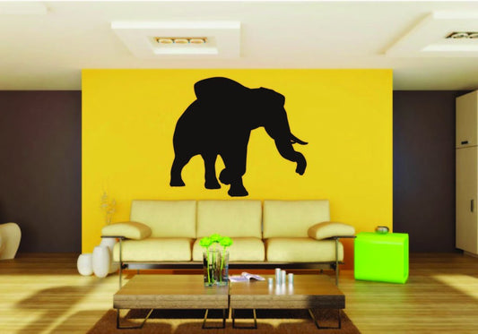 Picniva Elephant Sty3 Vinyl Wall Decal, Approx 22 in Square, Removable
