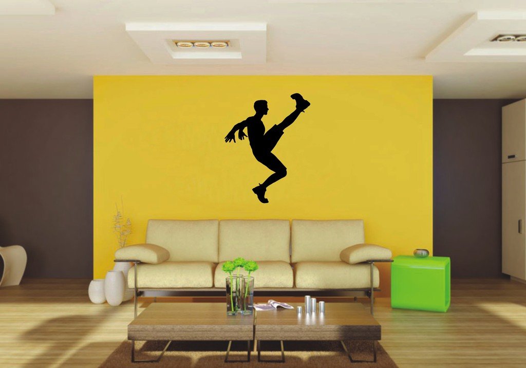 Picniva snap Kick Wall Decal Figure Silhouette Decor
