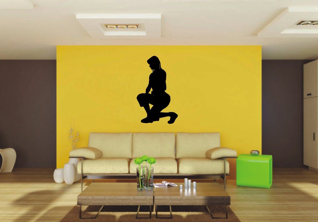 Picniva 22x36.38 Kneeling Style 9 Vinyl Wall Decal Figure