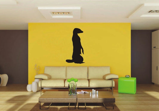 Picniva Meerkat Sty6 Vinyl Wall Decal, Approx 22 x 40.74 in, Removable